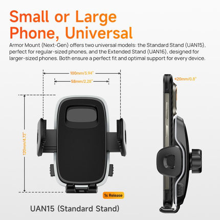 Ulefone UAN15 Armor Mount Car / Desk Phone Holder, Standard Model, UAN15