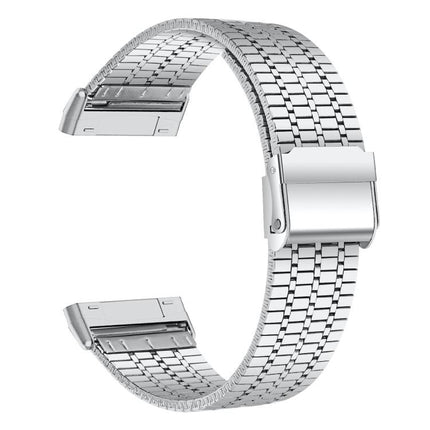 xDfind Seven Beads Buckle Stainless Steel Watch Band, For Fitbit Versa 4 / 3 / Sense 2 / Sense