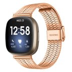 For Fitbit Versa 4 / 3 / Sense 2 / Sense / Rose Gold