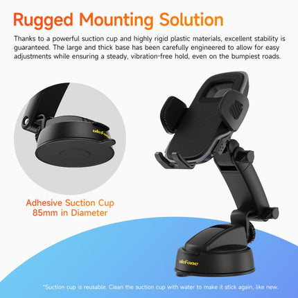 Ulefone UAN16 Armor Mount Car / Desk Phone Holder, Enhanced Model