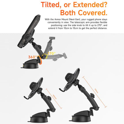 Ulefone UAN16 Armor Mount Car / Desk Phone Holder, Enhanced Model