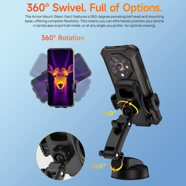Ulefone UAN16 Armor Mount Car Phone Holder, Enhanced Model