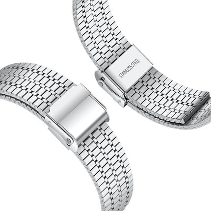 xDfind Seven Beads Buckle Stainless Steel Watch Band, For Google Pixel Watch 4 / Watch 3 45mm, For Google Pixel Watch 4 / 3 / 2 / 1 41mm