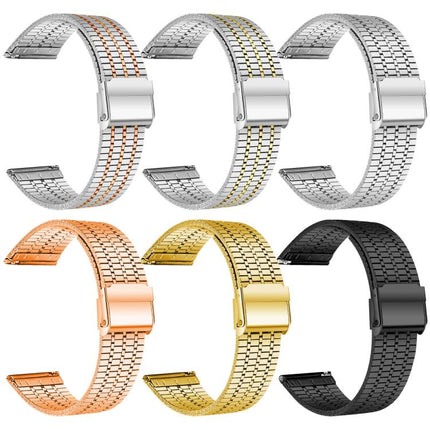 xDfind Seven Beads Buckle Stainless Steel Watch Band, For Google Pixel Watch 4 / Watch 3 45mm, For Google Pixel Watch 4 / 3 / 2 / 1 41mm