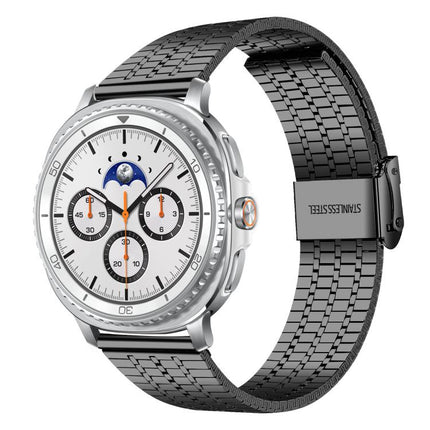 xDfind Seven Beads Buckle Stainless Steel Watch Band, For Samsung Galaxy Watch Ultra / Ultra 2025, For Samsung Galaxy Watch8 / 8 Classic, For Samsung Galaxy Watch 7 / 6 / 5 / FE