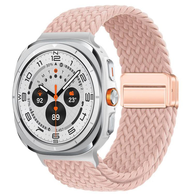 xDfind Magnetic Buckle Nylon Braid Loop Watch Band, For Samsung Galaxy Watch Ultra / Ultra 2025, For Samsung Galaxy Watch8 / Watch8 Classic