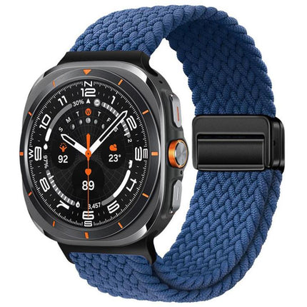 xDfind Magnetic Buckle Nylon Braid Loop Watch Band, For Samsung Galaxy Watch Ultra / Ultra 2025, For Samsung Galaxy Watch8 / Watch8 Classic