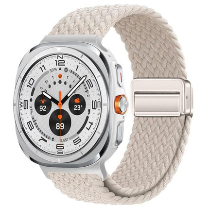 xDfind Magnetic Buckle Nylon Braid Loop Watch Band, For Samsung Galaxy Watch Ultra / Ultra 2025, For Samsung Galaxy Watch8 / Watch8 Classic
