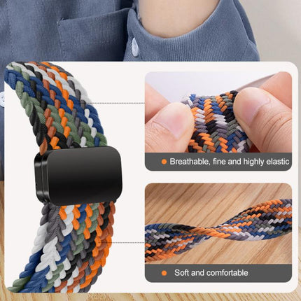 xDfind Magnetic Buckle Nylon Braid Loop Watch Band, For Samsung Galaxy Watch Ultra / Ultra 2025, For Samsung Galaxy Watch8 / Watch8 Classic