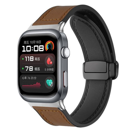 xDfind Crazy Horse Pattern Silicone Skin Magnetic Buckle Watch Band, For Huawei Watch Fit4 Pro / Fit4 / Fit3, For Huawei Watch D2