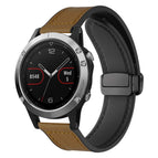 For Garmin Fenix 8 / 7 / 6 / 5 22mm / Light Brown