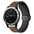 For Garmin Fenix 8 / 7 / 6 / 5 22mm / Dark Brown