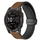 For Garmin Fenix 8 / 7X / 6X / 5X 26mm / Dark Brown
