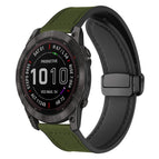 For Garmin Fenix 8 / 7X / 6X / 5X 26mm / Army Green