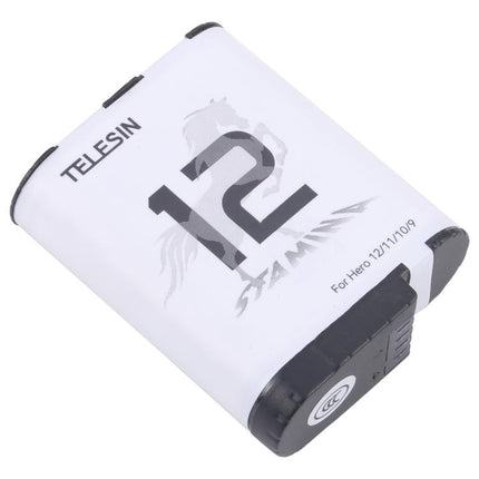 TELESIN Battery Replacement, For GoPro Hero 12 / 11 / 10 / 9