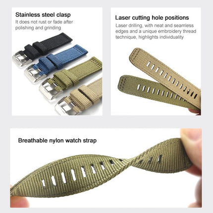 xDfind Two-section Nylon Watch Band, For Galaxy Watch Ultra2 2026 / 2025 / 1 2024, For Galaxy Watch9 / 8 / 8 Classic, For Samsung Galaxy Watch 7 / 6 / 5 / FE