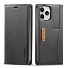 LC.IMEEKE LC-001-Serie PU + TPU Farblich passende, mattierte horizontale Flip-Lederhülle mit Halterung und Kartensteckplatz, für iPhone 12 mini, für iPhone 12/12 Pro, für iPhone 12 Pro Max