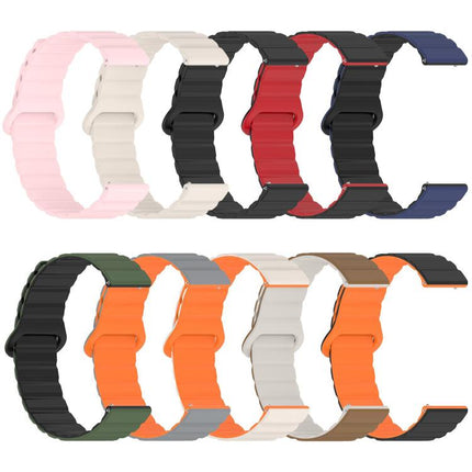 xDfind Loop Magnetic Glossy Silicone Watch Band, 18mm, 20mm