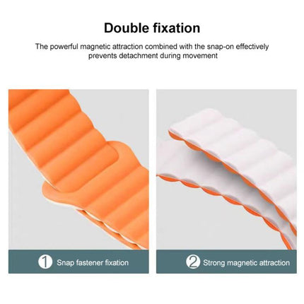 xDfind Loop Magnetic Glossy Silicone Watch Band, 22mm