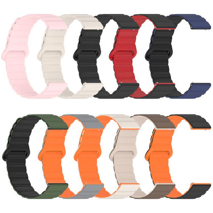 xDfind Loop Magnetic Glossy Silicone Watch Band, For Garmin Fenix 8/7X/6X/5X 26mm, For Garmin Fenix 8/7/6/5 22mm, For Garmin Fenix 8/7S/6S/5S 20mm, For Garmin Forerunner 45 / 45S / Swim 2, For Garmin Forerunner 35/30/35J