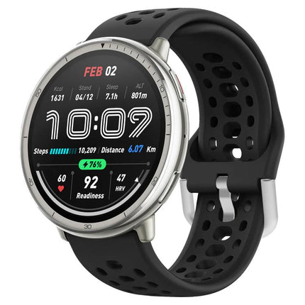 xDfind Silver Buckle Silicone Sport Watch Band, 20mm