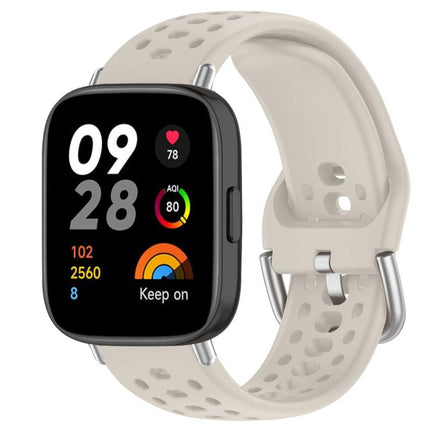 xDfind Silver Buckle Silicone Sport Watch Band, For Redmi Watch 3