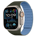 For Apple Watch 42 / 44 / 45 / 46 / 49mm / Green + Blue