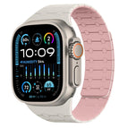 For Apple Watch 42 / 44 / 45 / 46 / 49mm / Starlight + Pink
