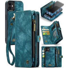 CaseMe-008 Detachable Multifunctional Horizontal Flip Leather Case with Card Slot & Holder & Zipper Wallet & Photo Frame, For iPhone 12 Pro Max, For iPhone 12 mini, For iPhone 12 / 12 Pro