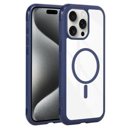 Solid Color Edge Transparency MagSafe Magnetic Phone Case, For iPhone 16 Plus, For iPhone 16, For iPhone 15 Pro Max