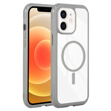 Solid Color Edge Transparency MagSafe Magnetic Phone Case