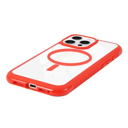 Solid Color Edge Transparency MagSafe Magnetic Phone Case, For iPhone 16 Plus, For iPhone 16, For iPhone 15 Pro Max