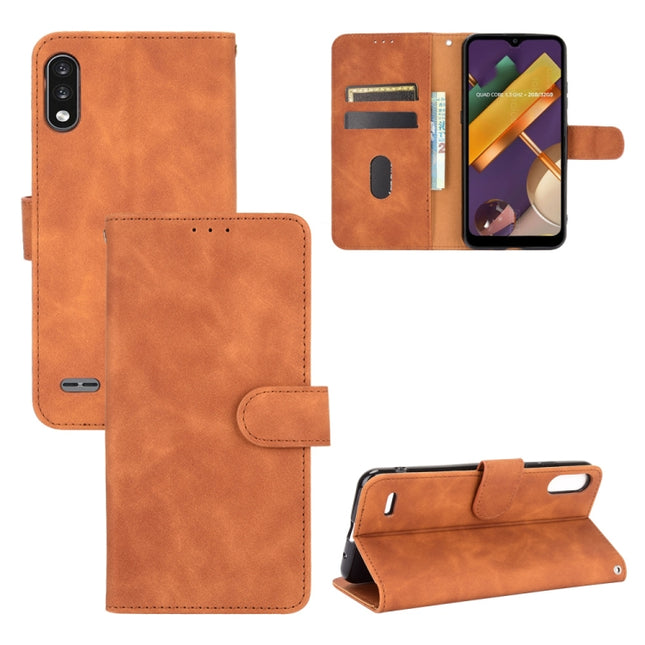 Solid Color Skin Feel Magnetic Buckle Horizontal Flip Calf Texture PU Leather Case with Holder & Card Slots & Wallet, For LG K22, For OPPO  F17 Pro / A93 / Reno4 Lite, For Fujitsu F-42A / F-01L, For Motorola Moto G9 Plus