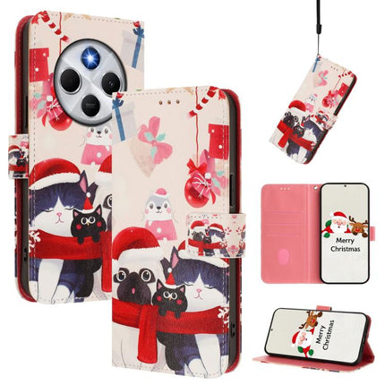 Christmas Series Buckle Leather Phone Case with Hand Strap, For Redmi 14C 4G / A4 5G / 14R 5G / A3 Pro, For Redmi K70 Ultra 5G, For Redmi A3 4G / A3x 4G, For Redmi 13C 4G / 5G / Xiaomi Poco C65 / M6