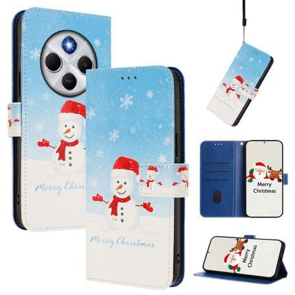 Christmas Series Buckle Leather Phone Case with Hand Strap, For Redmi 14C 4G / A4 5G / 14R 5G / A3 Pro, For Redmi K70 Ultra 5G, For Redmi A3 4G / A3x 4G, For Redmi 13C 4G / 5G / Xiaomi Poco C65 / M6