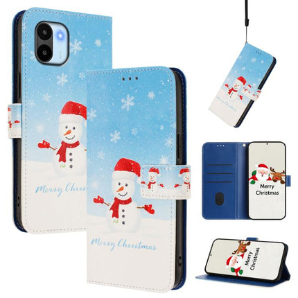 Christmas Series Buckle Leather Phone Case with Hand Strap, For Redmi A1 4G / A2 4G, For Redmi Note 12 Pro+ 5G Global, For Redmi Note 12 5G Global / Xiaomi Poco X5, For Redmi 10 5G / Note 11E 5G