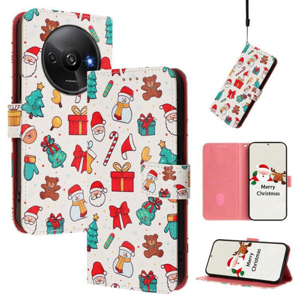 Christmas Series Buckle Leather Phone Case with Hand Strap, For Redmi 14C 4G / A4 5G / 14R 5G / A3 Pro, For Redmi K70 Ultra 5G, For Redmi A3 4G / A3x 4G, For Redmi 13C 4G / 5G / Xiaomi Poco C65 / M6