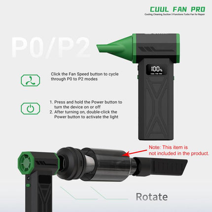 2UUL DA97 Cuul Fan Pro Cooling + Cleaning + Suction 3 in 1 Turbo Fan, 2UUL DA97