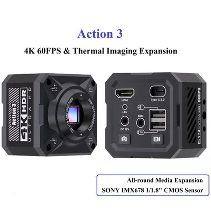 Mechanic Action3 HDMI / USB Thermal Imaging 4K HD Microscope Camera, EU Plug, US Plug