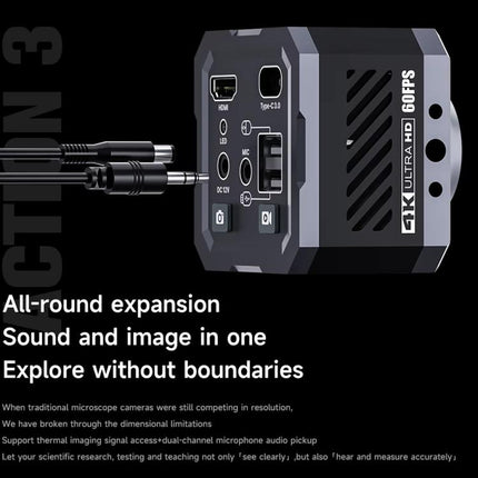 Mechanic Action3 HDMI / USB Thermal Imaging 4K HD Microscope Camera, EU Plug, US Plug