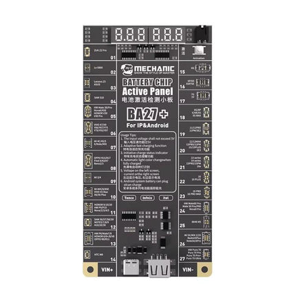 Mechanic BA27+ 4.2V Low Voltage Output Battery Chip Activation Board for iPhone 8-16 Pro Max / Most Android, Mechanic BA27+