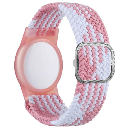 xDfind Adjustable Nylon Braided Watch Band Style Anti-lost Tracker Protective Cover, For AirTag 2nd Gen / AirTag 1st Gen