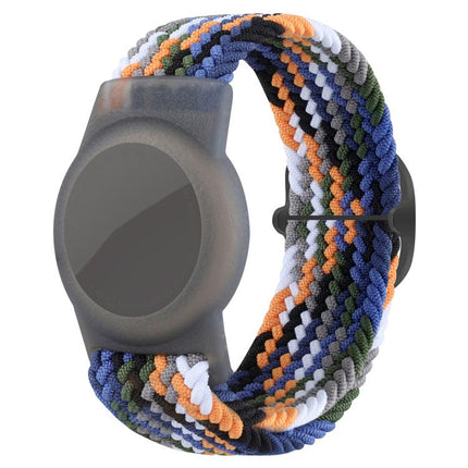 xDfind Adjustable Nylon Braided Watch Band Style Anti-lost Tracker Protective Cover, For AirTag 2nd Gen / AirTag 1st Gen
