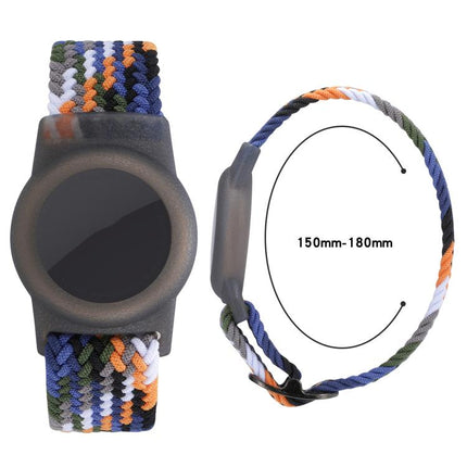 xDfind Adjustable Nylon Braided Watch Band Style Anti-lost Tracker Protective Cover, For AirTag 2nd Gen / AirTag 1st Gen