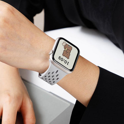 xDfind Magnetic Clasp Silicone Watch Band, For Apple Watch 42 / 44 / 45 / 46 / 49mm, For Apple Watch 38 / 40 / 41 / S10 42mm