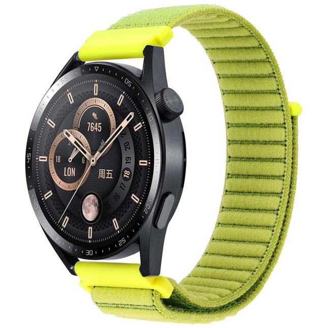 xDfind Wave Texture Nylon Hook and Loop Fastener Watch Band, 20mm, 22mm