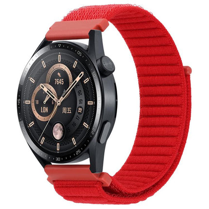 xDfind Wave Texture Nylon Hook and Loop Fastener Watch Band, 20mm, 22mm