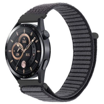 xDfind Wave Texture Nylon Hook and Loop Fastener Watch Band, 20mm, 22mm