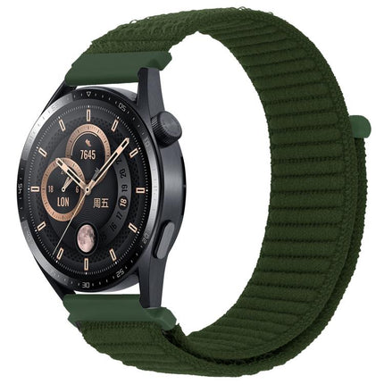xDfind Wave Texture Nylon Hook and Loop Fastener Watch Band, 20mm, 22mm