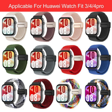 xDfind Magnetic Buckle Loop Woven Watch Band, For Huawei Watch Fit 5 / Fit 5 Pro / Fit 4